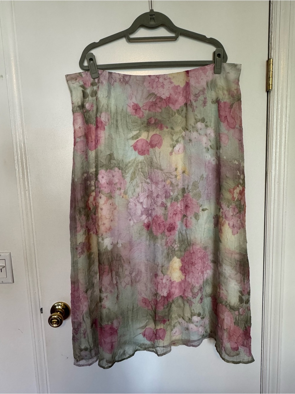 Vintage Y2K Dressbarn Woman Floral Pastel Watercolor Skirt - Plus size